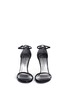Front View - Click To Enlarge - STUART WEITZMAN - 'Nudist Song' crack effect leather sandals