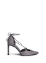 Main View - Click To Enlarge - STUART WEITZMAN - 'On A String' lace-up glitter d'Orsay pumps