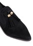 Detail View - Click To Enlarge - STUART WEITZMAN - 'Sprouts' tassel suede loafer slip-ons