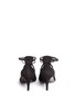 Back View - Click To Enlarge - STUART WEITZMAN - 'Take A Bow' contrast strap suede pumps