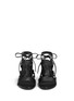 Front View - Click To Enlarge - STUART WEITZMAN - 'The Girl Bingo' lace-up leather sandals
