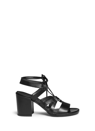 Main View - Click To Enlarge - STUART WEITZMAN - 'The Girl Bingo' lace-up leather sandals