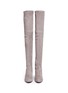 Front View - Click To Enlarge - STUART WEITZMAN - 'Highland' stretch suede thigh high boots