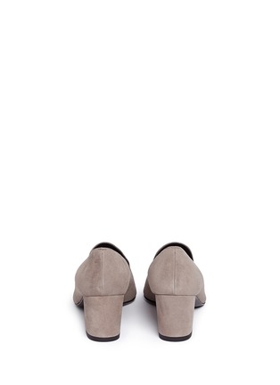 Back View - Click To Enlarge - STUART WEITZMAN - 'Arky Mid' suede loafers