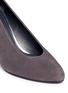 Detail View - Click To Enlarge - STUART WEITZMAN - 'Choke Up' block heel suede pumps