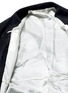  - SULVAM - Raw edge lining belted suede coat