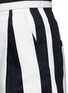 Detail View - Click To Enlarge - MO&CO. - Stripe wide leg Capri pants
