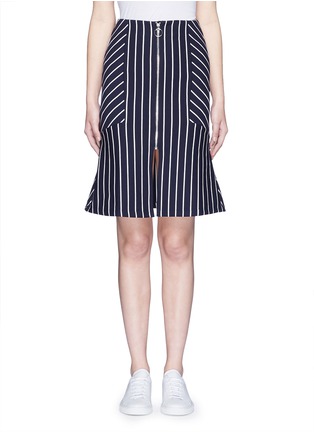 Main View - Click To Enlarge - MO&CO. - Stripe flare skirt