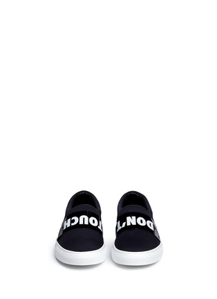 Front View - Click To Enlarge - JOSHUA SANDERS - 'Don't Touch' neoprene skate slip-ons