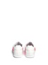 Back View - Click To Enlarge - JOSHUA SANDERS - Neon buckle strap leather sneakers