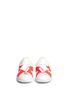 Front View - Click To Enlarge - JOSHUA SANDERS - Neon buckle strap leather sneakers
