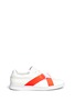 Main View - Click To Enlarge - JOSHUA SANDERS - Neon buckle strap leather sneakers