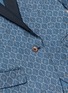 Detail View - Click To Enlarge - IBRIGU - One of a kind wavy stripe silk brocade blazer
