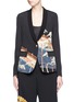 Main View - Click To Enlarge - IBRIGU - One of a kind traditional scenery print silk blazer