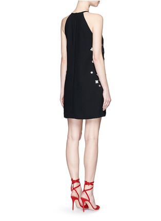 Back View - Click To Enlarge - VICTORIA, VICTORIA BECKHAM - Bricolage floral embellished shift dress