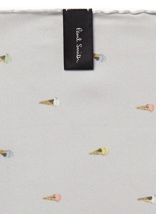 Detail View - Click To Enlarge - PAUL SMITH - Ice cream cone print silk pocket square