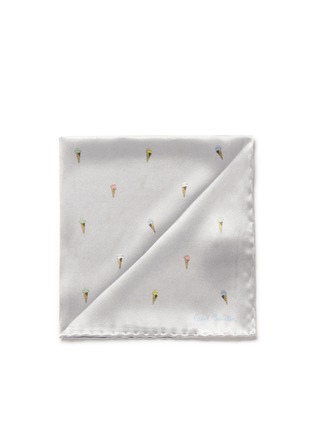 Main View - Click To Enlarge - PAUL SMITH - Ice cream cone print silk pocket square