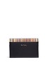 Main View - Click To Enlarge - PAUL SMITH - Stripe print leather cardholder