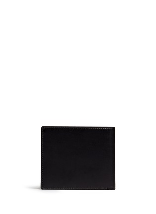 Back View - Click To Enlarge - PAUL SMITH - Stripe print interior leather bifold wallet