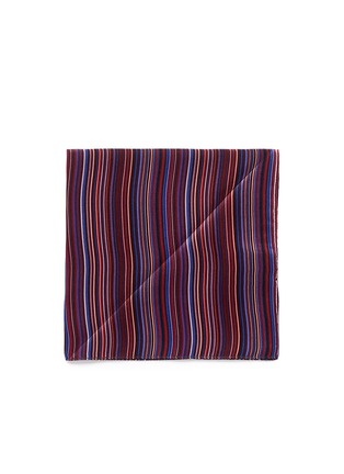 Main View - Click To Enlarge - PAUL SMITH - 'New stripe' silk pocket square