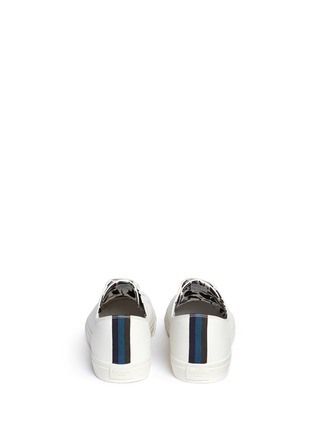 Back View - Click To Enlarge - PAUL SMITH - 'Indie' stripe heel leather sneakers