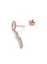 Detail View - Click To Enlarge - MONIQUE PÉAN - Diamond slice 18k gold drop earrings