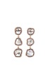 Main View - Click To Enlarge - MONIQUE PÉAN - Diamond slice 18k gold drop earrings