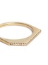 Detail View - Click To Enlarge - MONIQUE PÉAN - Diamond 18k recycled yellow gold geometric stacking ring