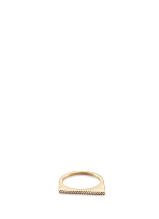 Main View - Click To Enlarge - MONIQUE PÉAN - Diamond 18k yellow gold ring
