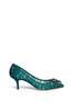 Main View - Click To Enlarge - - - 'Bellucci' jewel brooch lace pumps