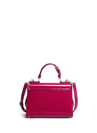 Back View - Click To Enlarge - - - 'Miss Monica' patent leather crossbody bag