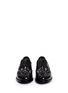 Figure View - Click To Enlarge - - - 'Boy Girl' jewelled leather wingtip Derbies