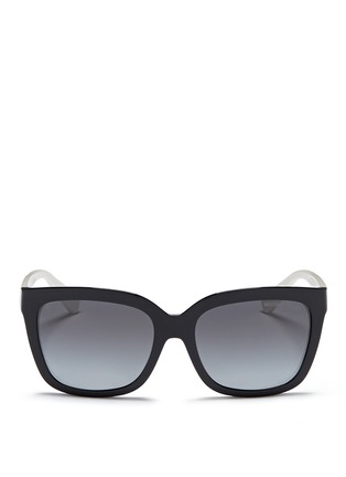 Main View - Click To Enlarge - MICHAEL KORS - 'Sandestin' colourblock acetate polarised sunglasses
