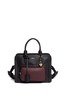 Main View - Click To Enlarge - ALEXANDER MCQUEEN - 'Padlock' contrast pocket leather tote