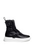 Main View - Click To Enlarge - ALEXANDER MCQUEEN - Chunky outsole buckle leather sneaker boots