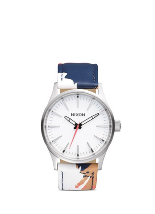 Main View - Click To Enlarge - NIXON - 'The Sentry 38 Leather' watch