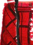Detail View - Click To Enlarge - PREEN BY THORNTON BREGAZZI - 'Carol' sequin plaid check crepe flare skirt
