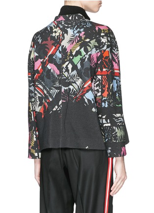 Back View - Click To Enlarge - PREEN BY THORNTON BREGAZZI - 'Clifford' abstract print cotton bomber jacket