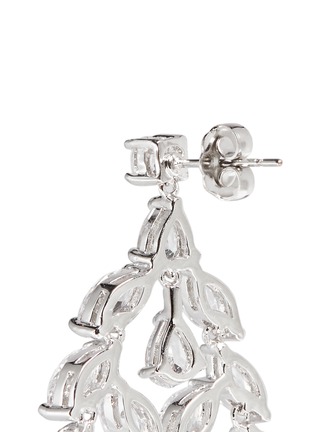 Detail View - Click To Enlarge - CZ BY KENNETH JAY LANE - Marquise cut cubic zirconia fan drop earrings