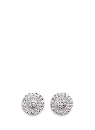 Main View - Click To Enlarge - CZ BY KENNETH JAY LANE - Round cut cubic zirconia button stud earrings