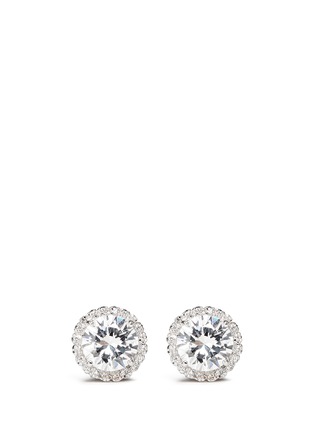 Main View - Click To Enlarge - CZ BY KENNETH JAY LANE - Cubic zirconia pavé earrings