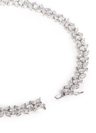 Detail View - Click To Enlarge - CZ BY KENNETH JAY LANE - Navette cut cubic zirconia necklace
