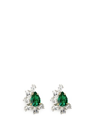 Main View - Click To Enlarge - CZ BY KENNETH JAY LANE - Pear cut cubic zirconia earrings