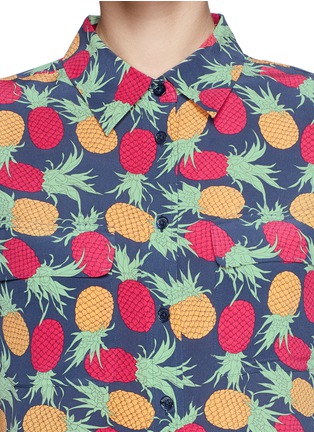 Detail View - Click To Enlarge - EQUIPMENT - 'Slim Signature' pineapple print shirt
