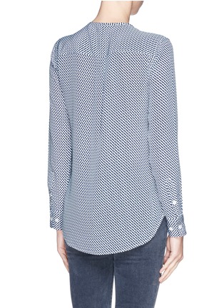 Back View - Click To Enlarge - EQUIPMENT - 'Lynn' geometric print collarless shirt
