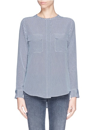Main View - Click To Enlarge - EQUIPMENT - 'Lynn' geometric print collarless shirt