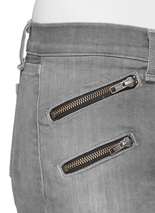Detail View - Click To Enlarge - RAG & BONE - 'Bux' zip cuff skinny jeans