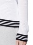 Detail View - Click To Enlarge - RAG & BONE - 'Nikki' contrast stripe perforated sweater