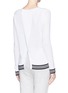 Back View - Click To Enlarge - RAG & BONE - 'Nikki' contrast stripe perforated sweater