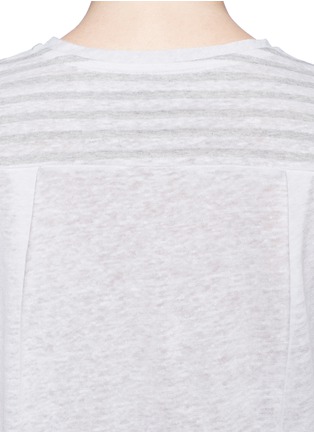 Detail View - Click To Enlarge - RAG & BONE - 'Robin' stripe cotton-linen T-shirt